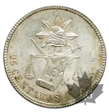 MEXIQUE-1887-25 CENTAVOS-FDC