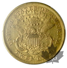 USA-1875S-20 Dollars-Liberty-PCGS AU58