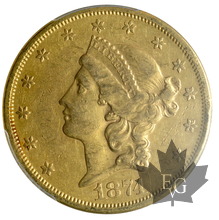USA-1874S-20 Dollars-Liberty-PCGS AU50