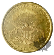 USA-1879S-20 Dollars-Liberty-PCGS AU58