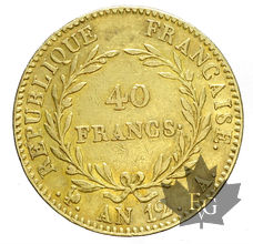 FRANCE-AN12-40 FRANCS-TRANCHE B-12 SERRÉ-Date étroite-TTB