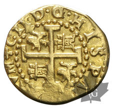 PERU-1698-2 ESCUDOS-Cuzco-TTB