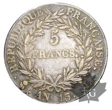 FRANCE-1804-5 Francs An 13L Premier Empire G. 580  TTB