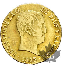 ESPAGNE-1823-2 ESCUDOS-Fernando VII-TTB