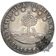 BOLIVIE-1838-8 SOLES-POTOSI-SUP
