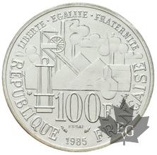 FRANCE-1985-Essai de 100 Francs Emile Zola-FDC