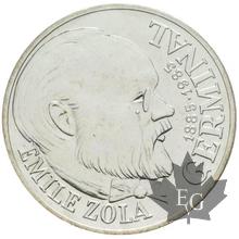 FRANCE-1985-Essai de 100 Francs Emile Zola-FDC