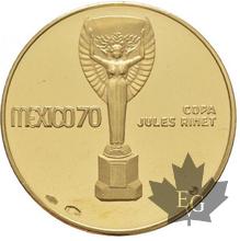 Mexique-1970-Médaille en or-Coupe Rimet-PROOF