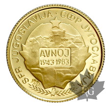 YUGOSLAVIE-Médaille en or-1983- TITO-PROOF