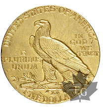 USA-1913S-5 DOLLARS-INDIAN HEAD-Sup-Rare