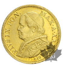 VATICAN-1867-5 Lire-An XXII-Pius IX-SUP-FDC-Rare