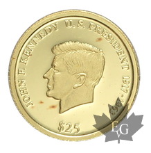LIBERIE-2003-25 DOLLARS-Kennedy-PROOF