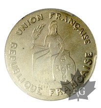 NOUVELLE CALEDONIE-1948-1 FRANC ESSAI sans listel -PCGS SP65
