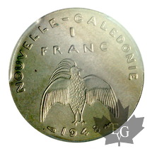 NOUVELLE CALEDONIE-1948-1 FRANC ESSAI sans listel -PCGS SP65