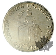 NOUVELLE CALEDONIE-1948-2 FRANCS ESSAI listel en relief SP65