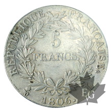 FRANCE-1806L-5 Francs Empereur-PCGS XF45