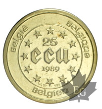 BELGIQUE-1990-25 ECU-DIOCLETIANUS-PROOF
