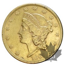 USA-1861-20 Dollars-Philadephia-Liberty Head-SUP-rare