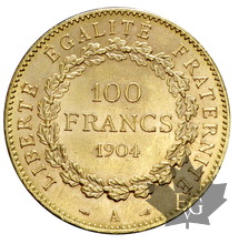 FRANCE-1904-100 FRANCS-III République-SUP-FDC