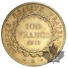 FRANCE-1911-100 FRANCS-III RÉPUBLIQUE-presque SUP