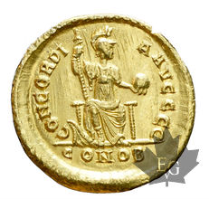 Byzantine-Solidus-Valentinianus 378/383-prFDC-coup de lime