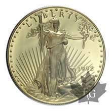 USA-1992-1 ONCE or-1 OZ Gold-50 Dollars-PROOF