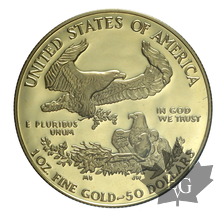 USA-1992-1 ONCE or-1 OZ Gold-50 Dollars-PROOF