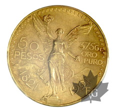 MEXIQUE-1921-50 PESOS-PCGS MS63