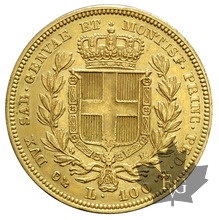 ITALIE-1832-100 Lire-Genova- Carlo Alberto-TTB-SUP