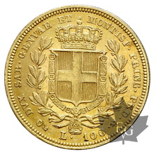 ITALIE-1832-100 Lire-Genova- Carlo Alberto-TTB+