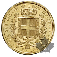 ITALIE-1834-100 Lire-Torino- Carlo Alberto-SUP