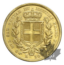 ITALIE-1834-100 Lire-Torino- Carlo Alberto-TTB-SUP