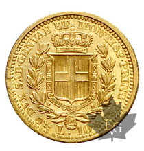 ITALIE-1833-10 Lire-Carlo Alberto-Genova-SUP-FDC-  Rare