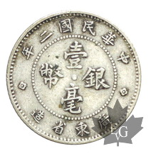 CHINE-10 CENTS-1913 Year 2-TTB