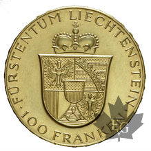 LIECHTENSTEIN-1952-100 FRANCS-presque FDC