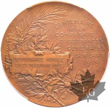 FRANCE-Médaille-Compagnie d&#039;assurances générales-PCGSMS63 BN