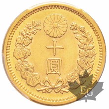 Japon-1909-year 42-Meiji-10 YEN-PCGS MS62
