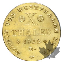 WESTPHALIE-1812-X THALER-JÉRÔME NAPOLÉON-TTB-SUP-RARE