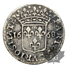 MONACO-1668-Luigino-Ludovico I Grimaldi-TB-TTB