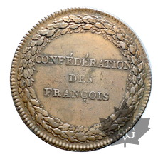 FRANCE-1790-CONFÉDÉRATION DES FRANÇOIS-TTB