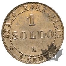 VATICAN-1867-AN XXI-1 SOLDO-PIUS IX-FDC