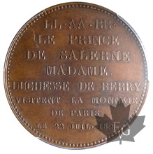 FRANCE-1825-Module de 5 Francs-visite du Prince de Salerne- SP62