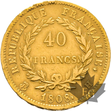 FRANCE-1808 H-LA ROCHELLE-40 FRANCS-NAPOLEON EMPEREUR-pr SUP