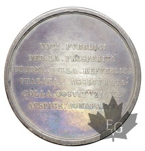 FRANCE-1802-Médaille en argent-Lyon-Superbe belle patine