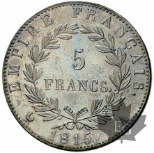 FRANCE-1815-5 FRANCS-CENT JOURS-SUP-FDC-très rare