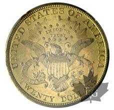 USA-1890 S-20 DOLLARS-Liberty Head-PCGS MS62