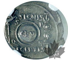 Rome-Denarius-Augustus-Spanish Mint-NGC Choice XF-Rare