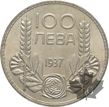 BULGARIE-1937-100 LEVA-Boris III 1918-1943-PCGS MS64