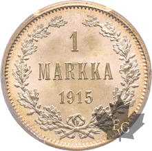 FINLANDE-1915 S-MARKKA-PCGS MS67