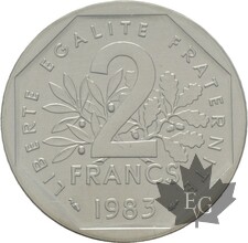 FRANCE-1983-2-FRANCS-SEMEUSE-PIEFORT-FDC-RARE